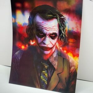 Joker 3D Lenticular Flip Poster 12x16 Movie Wall Art 3 Images Effect Batman DC